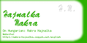 hajnalka makra business card